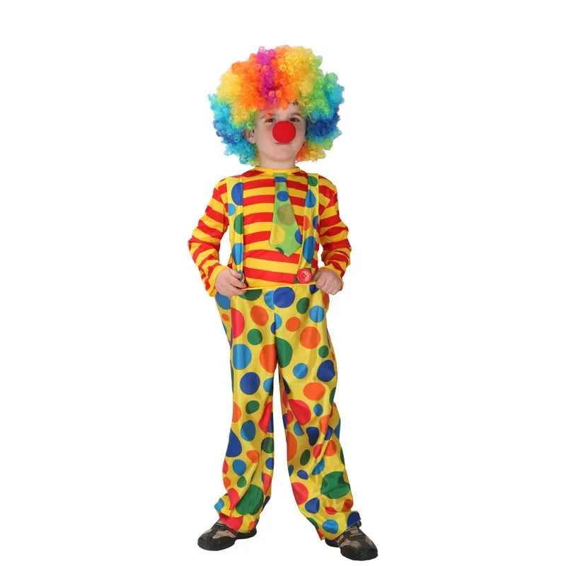 Déguisement Clown Coloré à Pois Design