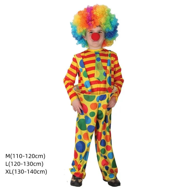 Déguisement Clown Coloré à Pois Stylé