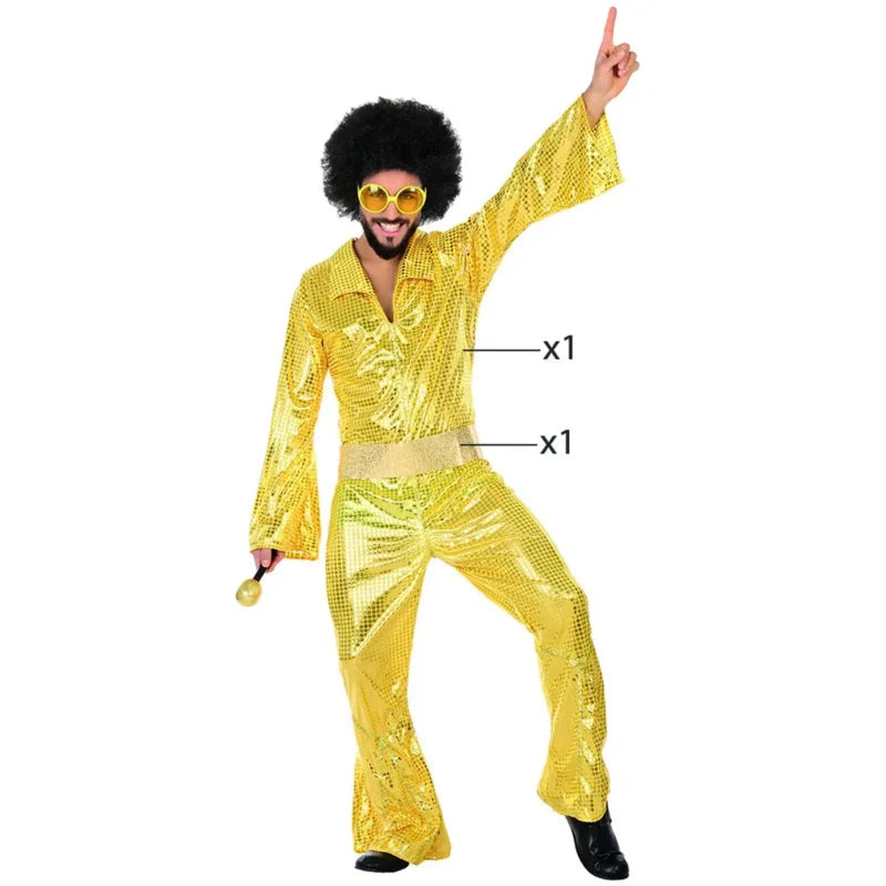 Déguisement Disco Année 80 Homme Doré