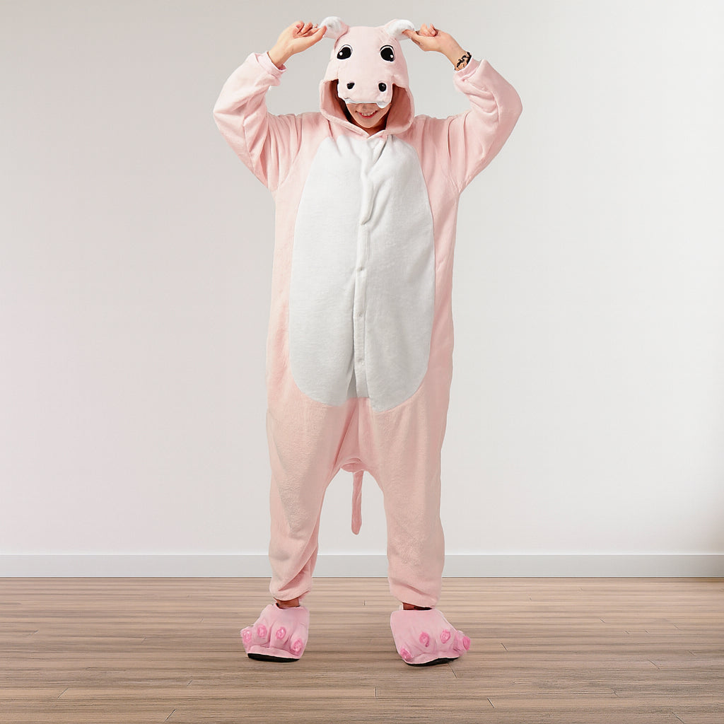 Déguisement Hippopotame Rose Adulte