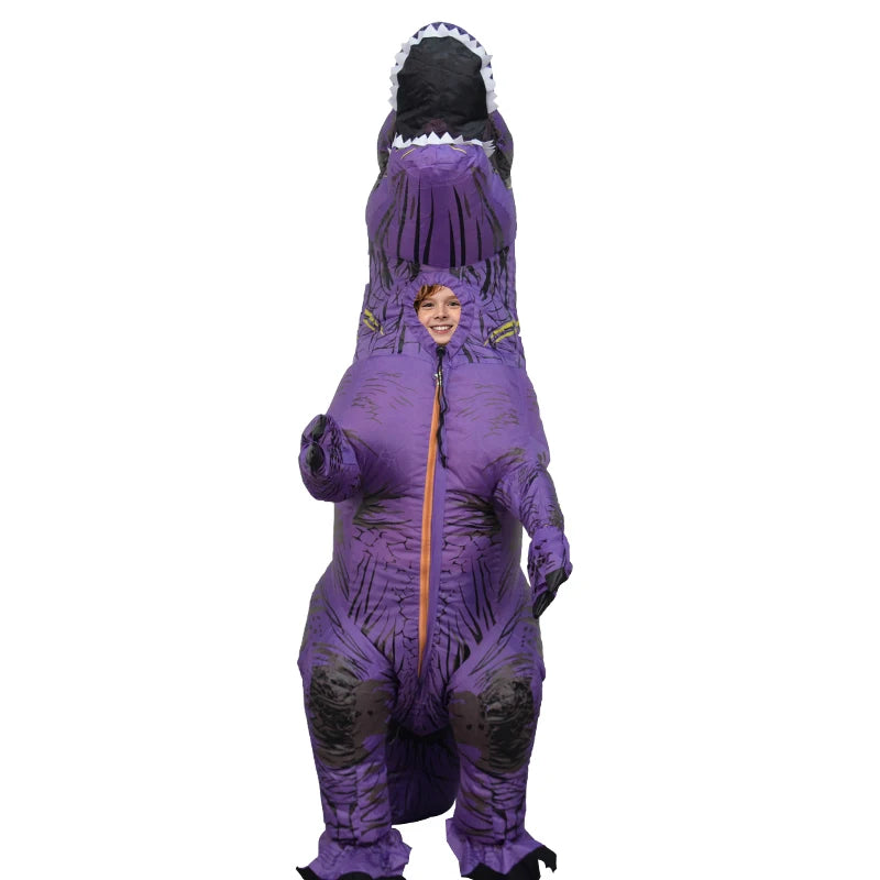 Déguisement Mascotte T-Rex Violet