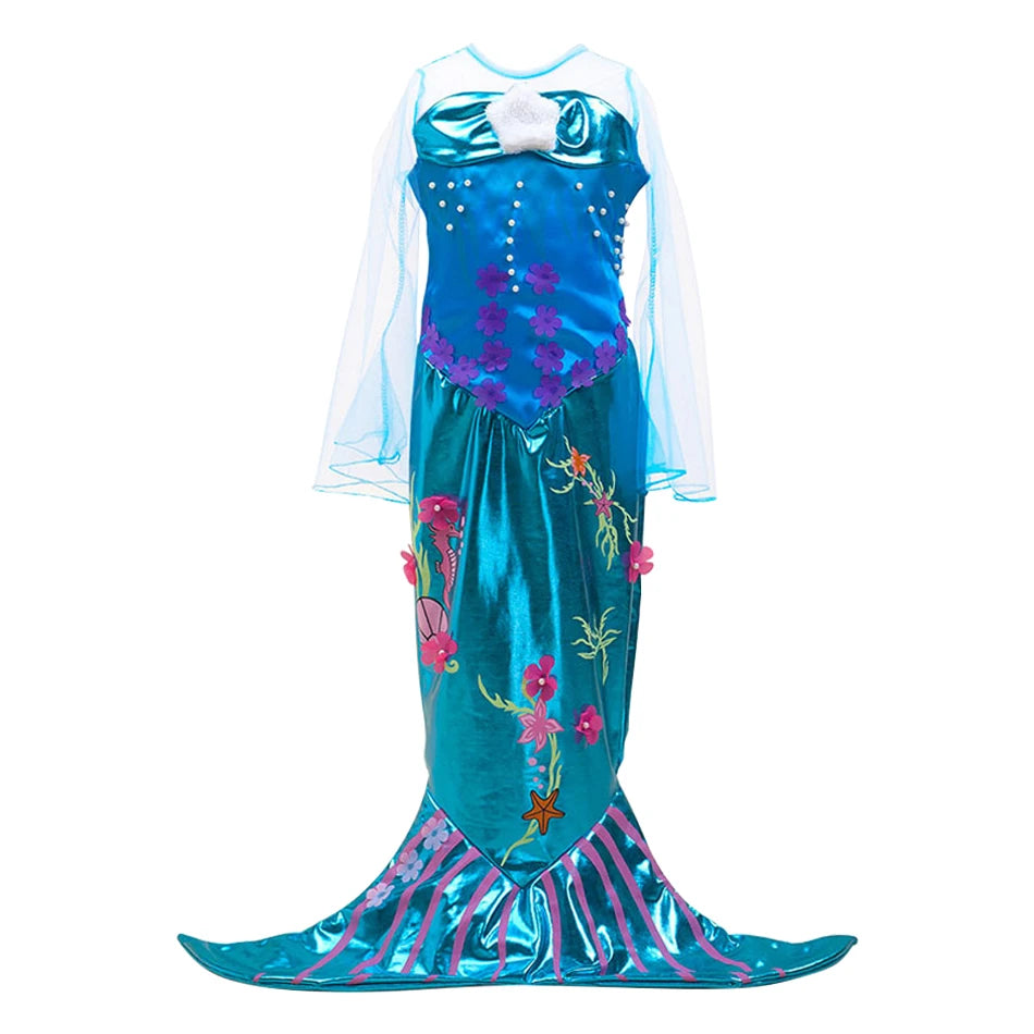 Déguisement Sirène Bleu stylé