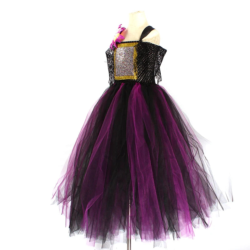 Déguisement Sorcière Tutu Violet chic