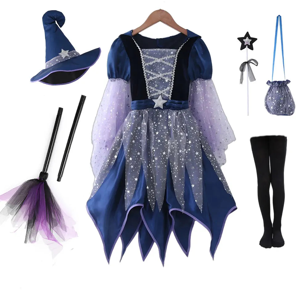 Déguisement de Sorcière Fille Complet qualité