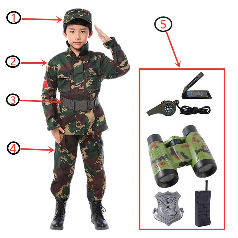 Ensemble Militaire Enfant Design avec accessoires