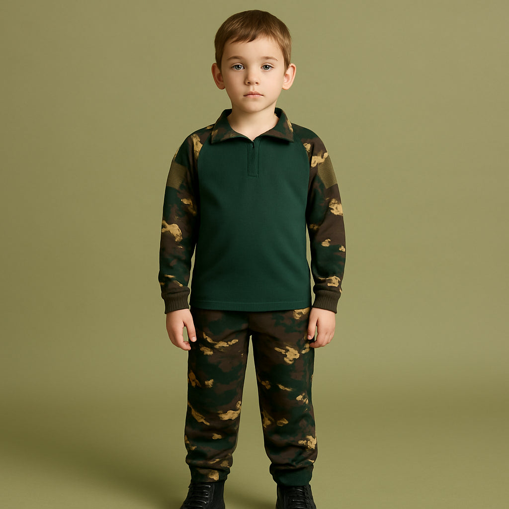 Ensemble Militaire Enfant Vert