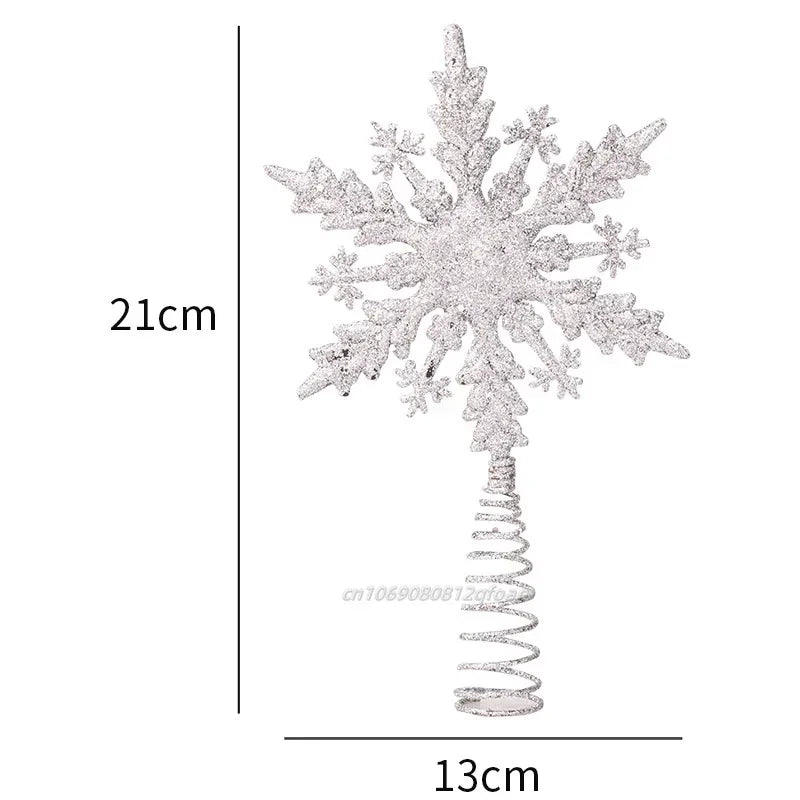 Etoile Flocon de Neige Argentée Design durable