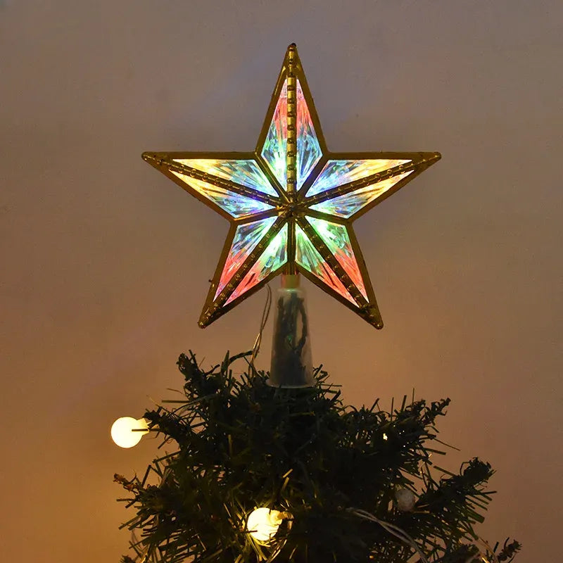 Etoile Lumineuse Colorée de Noël.