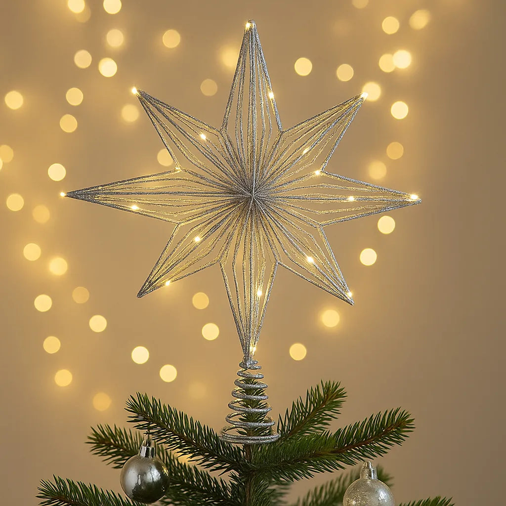 Etoile de Noël Lumineuse pour Sapin