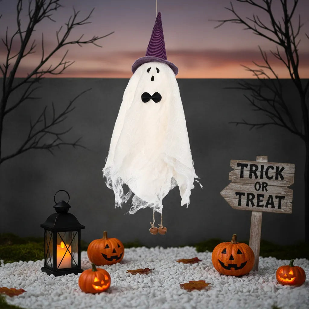 Fantôme Décoratif à Chapeau