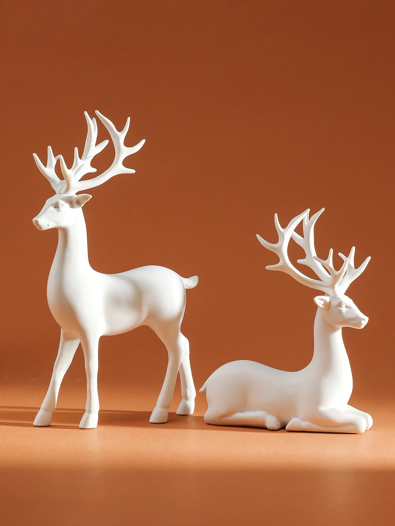 Figurines Rennes de Noël Décoratifs Blancs