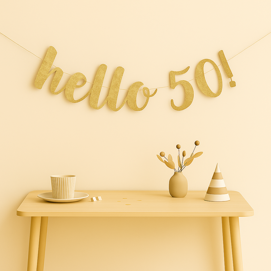 Guirlande Anniversaire Hello 50