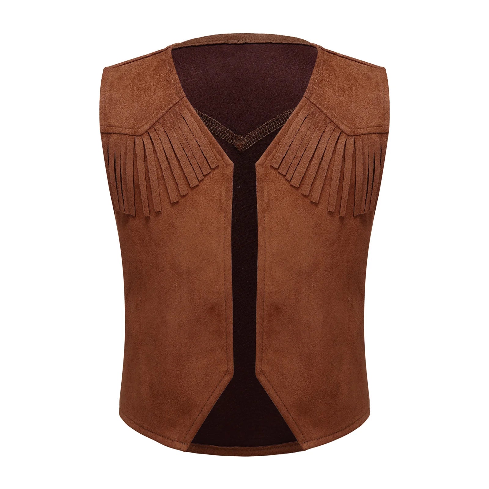 Gilet Cowboy Enfant Marron Classique Original