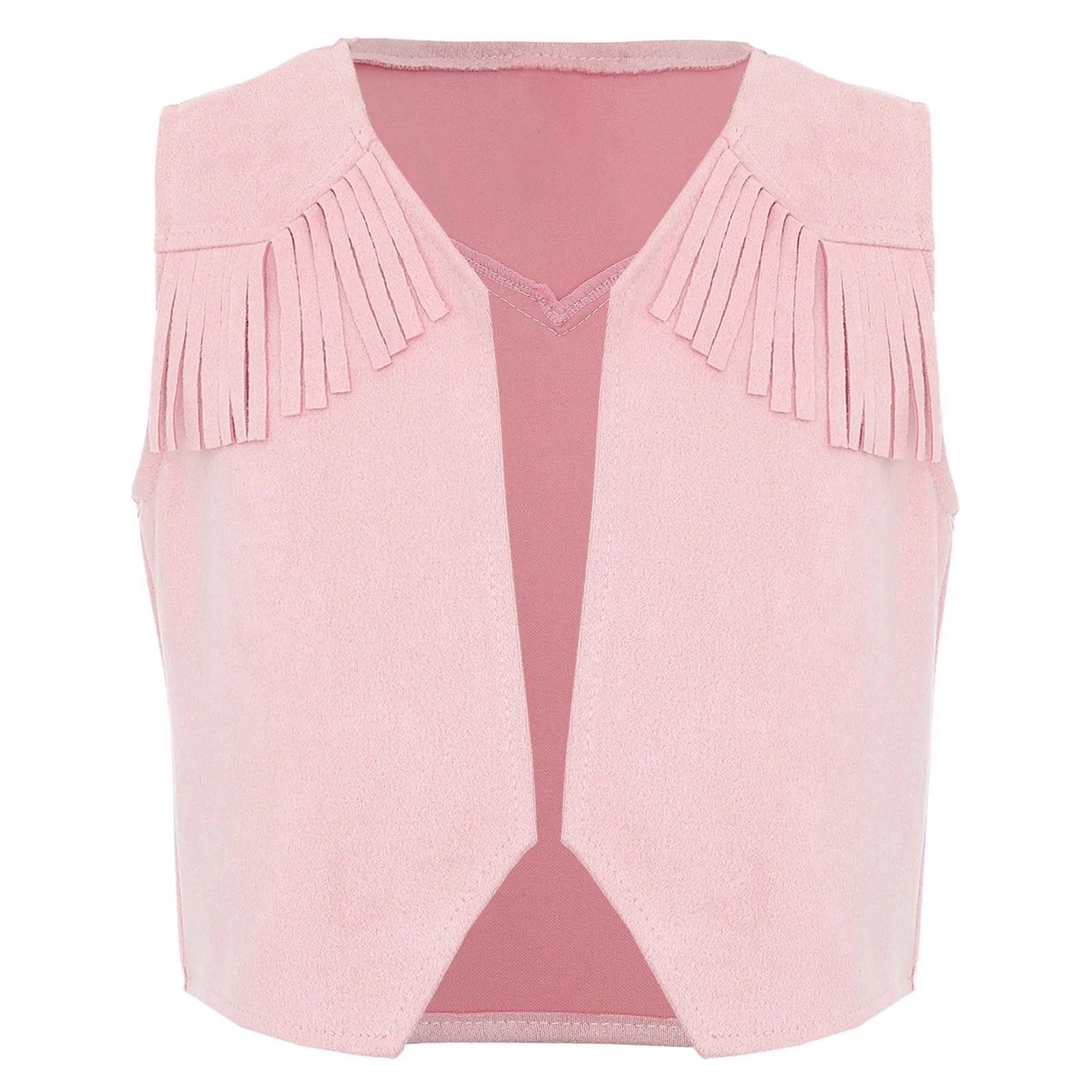 Gilet Cowboy Enfant Rose de Qualité