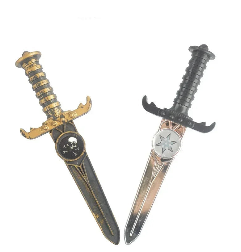 Gilet Pirate Noir Accessoirisé Épée