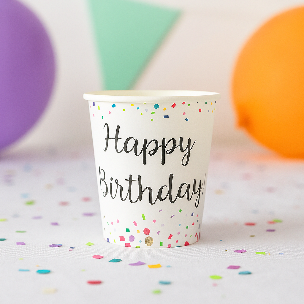 Gobelet Anniversaire à Confettis