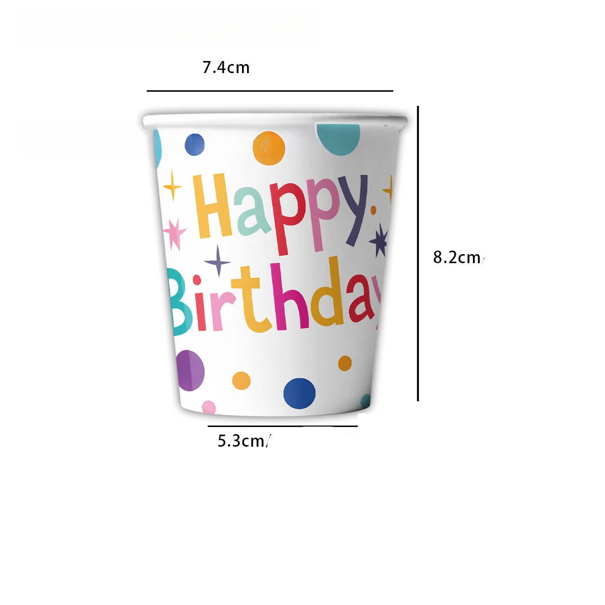Gobelet Happy Birthday Coloré Design