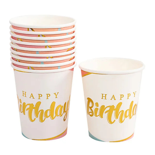 Gobelet Happy Birthday Minimaliste