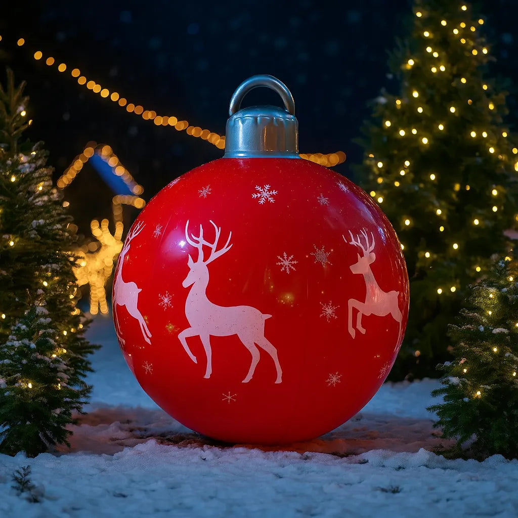 Grande Boule Gonflable Rouge.