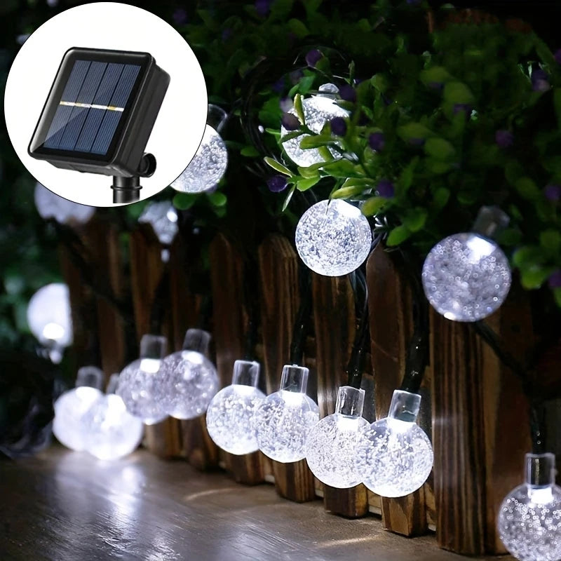 Guirlande Boules Extérieure Blanc Froid