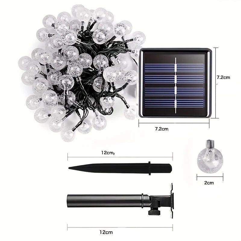 Guirlande Boules Extérieure Blanc Froid tendance