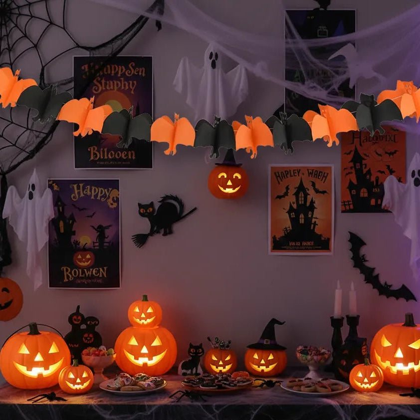 Guirlande Chauve-Souris en Papier