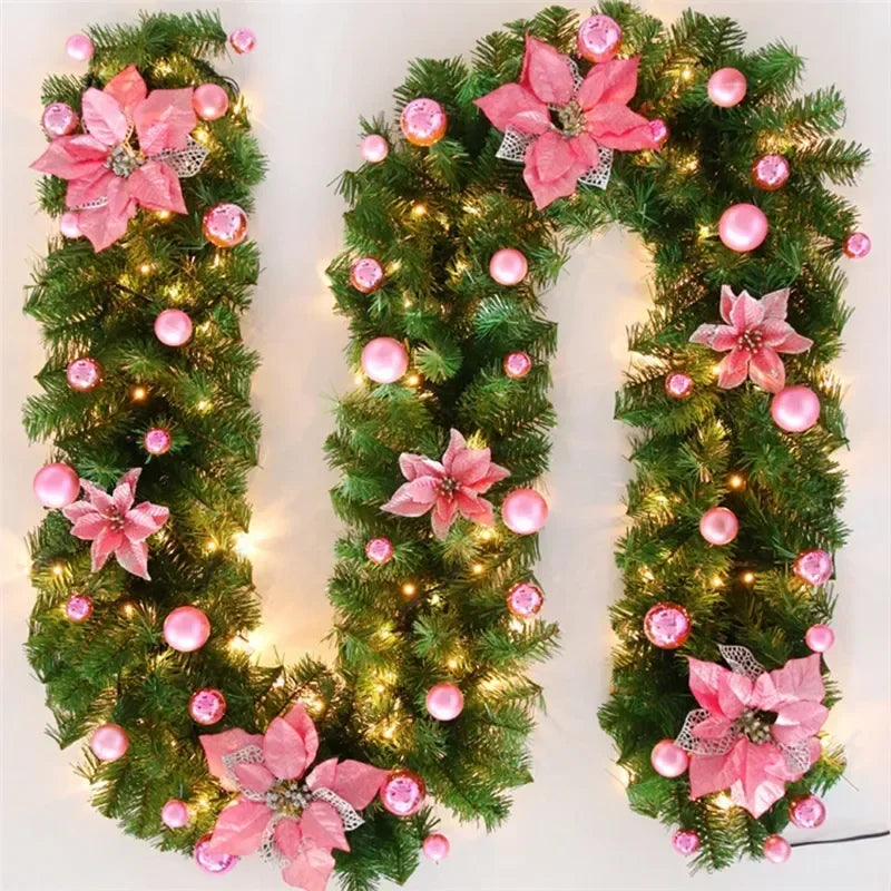 Guirlande Décorative à Fleurs Roses Stylé