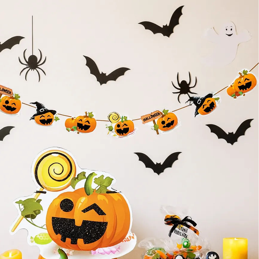 Guirlande Halloween de Citrouilles Amusantes