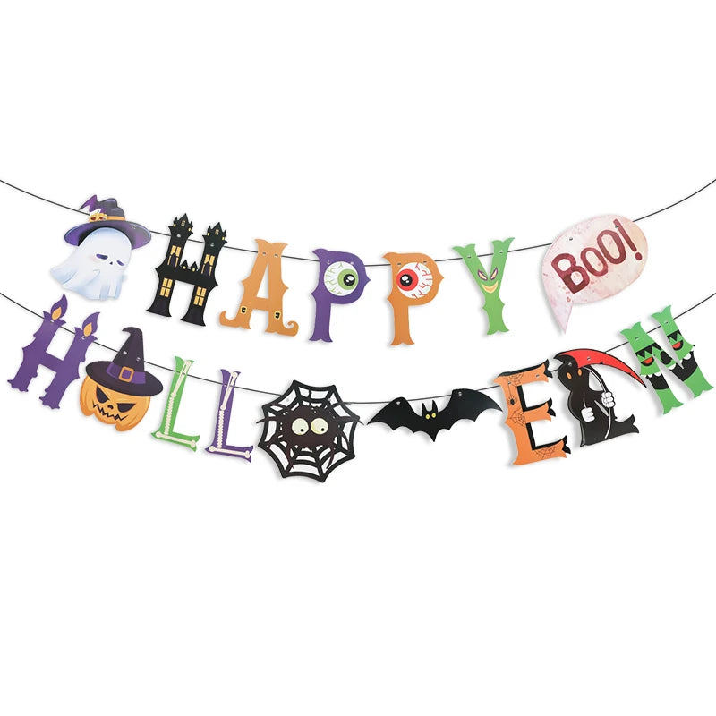 Guirlande Happy Halloween Colorée Design