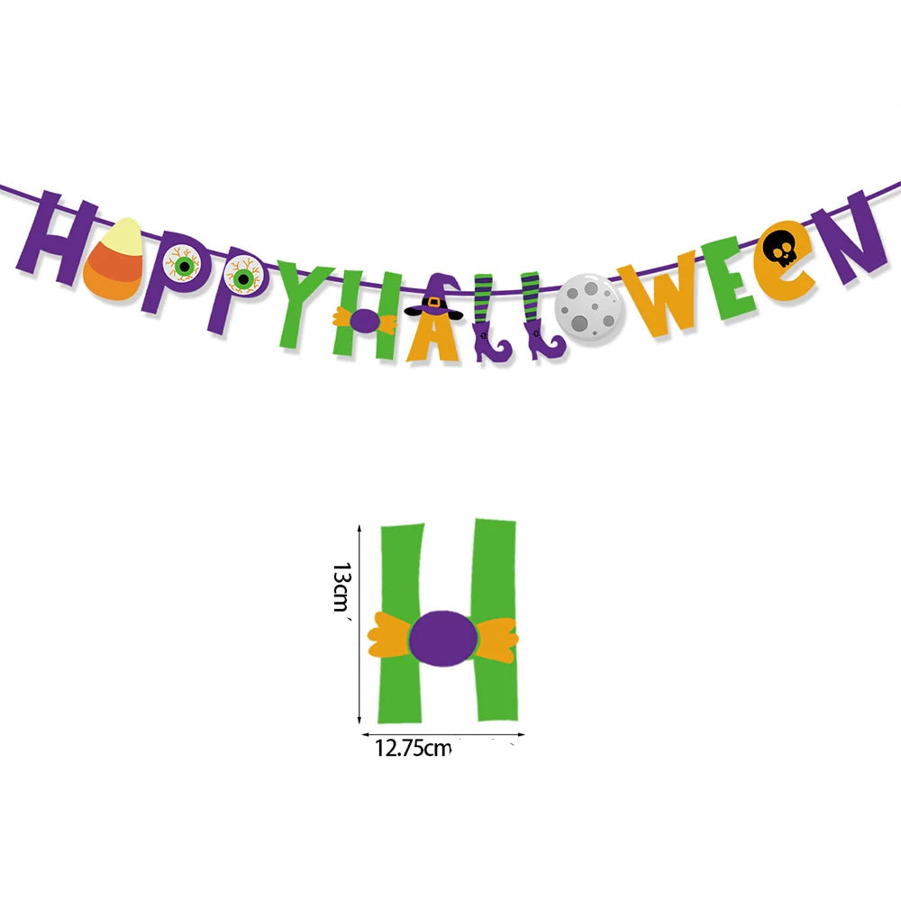 Guirlande Happy Halloween Design Coloré