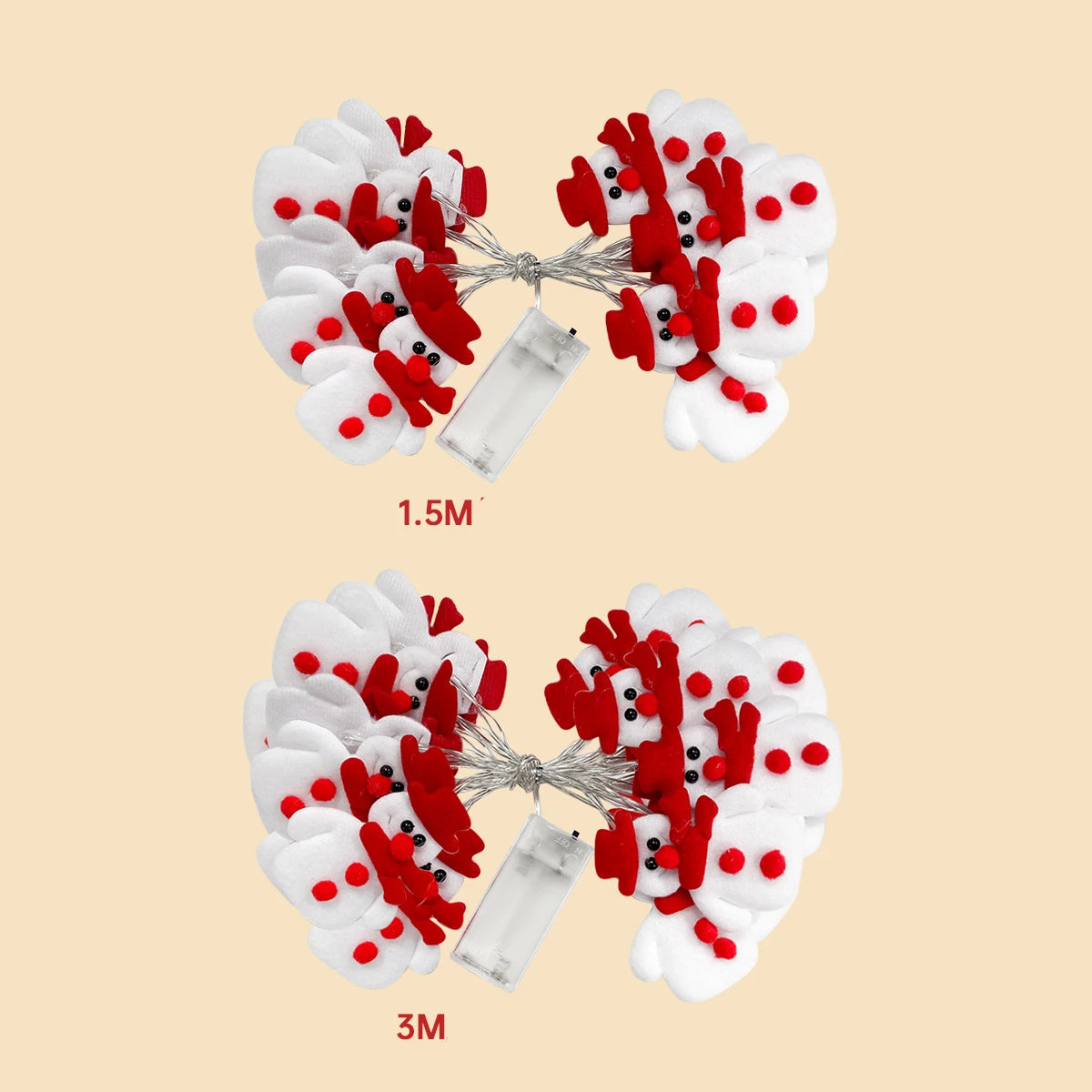Guirlande Lumineuse Bonhomme De Neige long