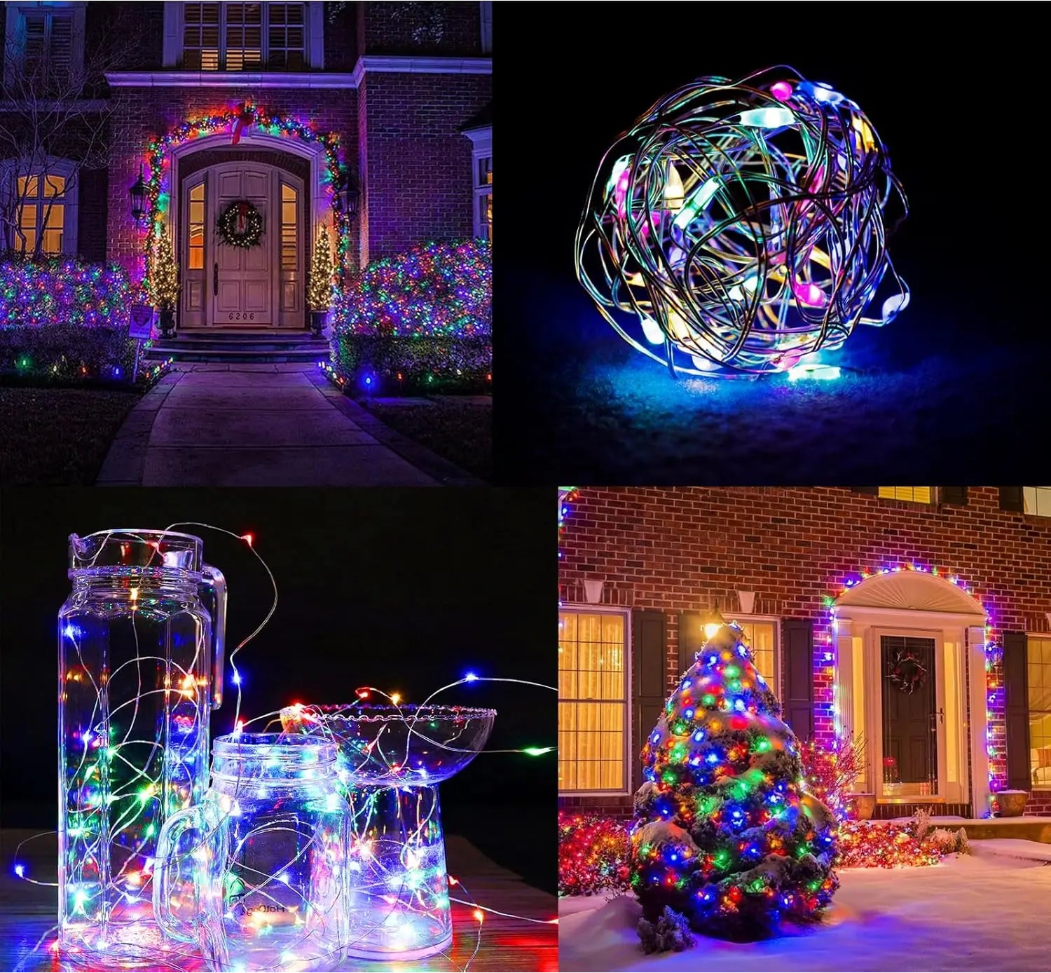 Guirlande Lumineuse Extérieure Multicolore Solaire chic