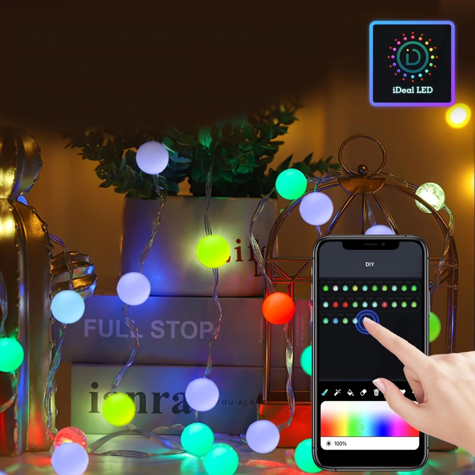 Guirlande Lumineuse Noël Boule Multicolore