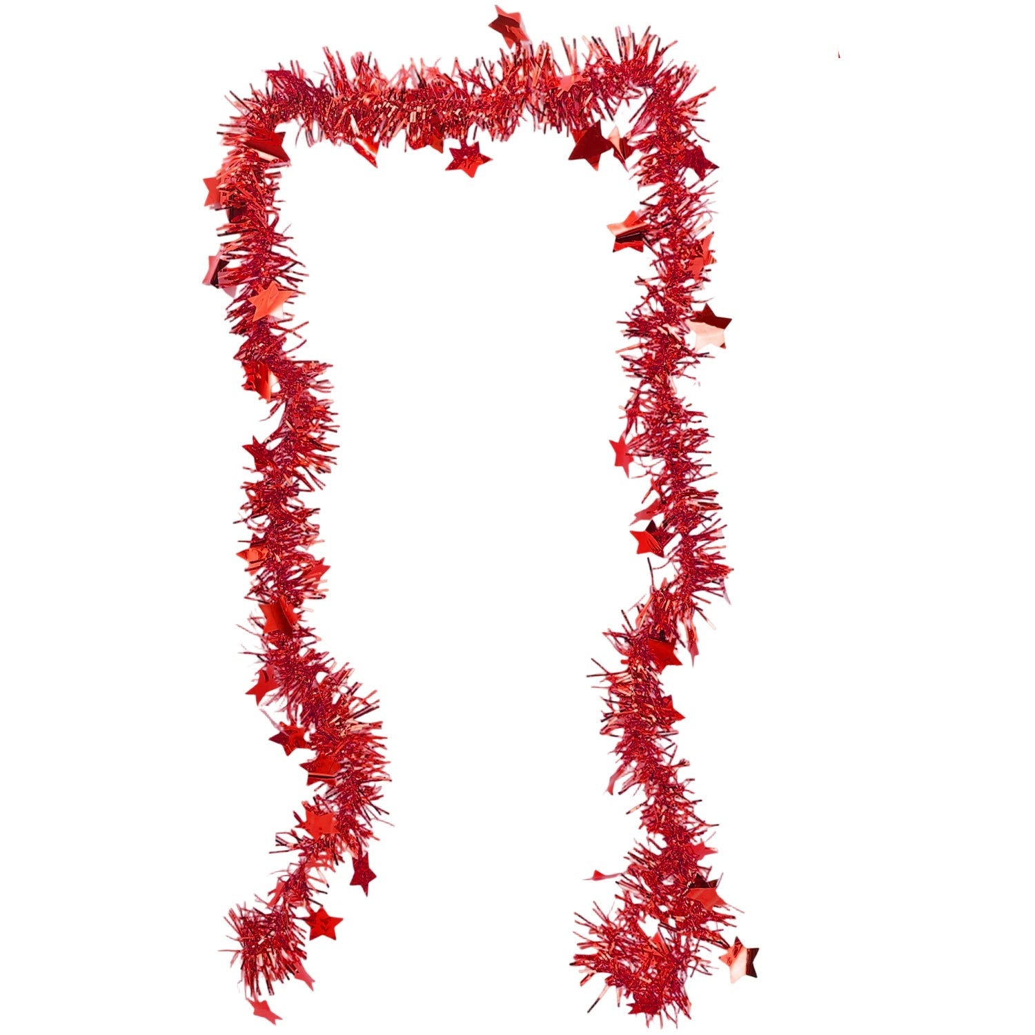 Guirlande Sapin de Noël Rouge Scintillante Design