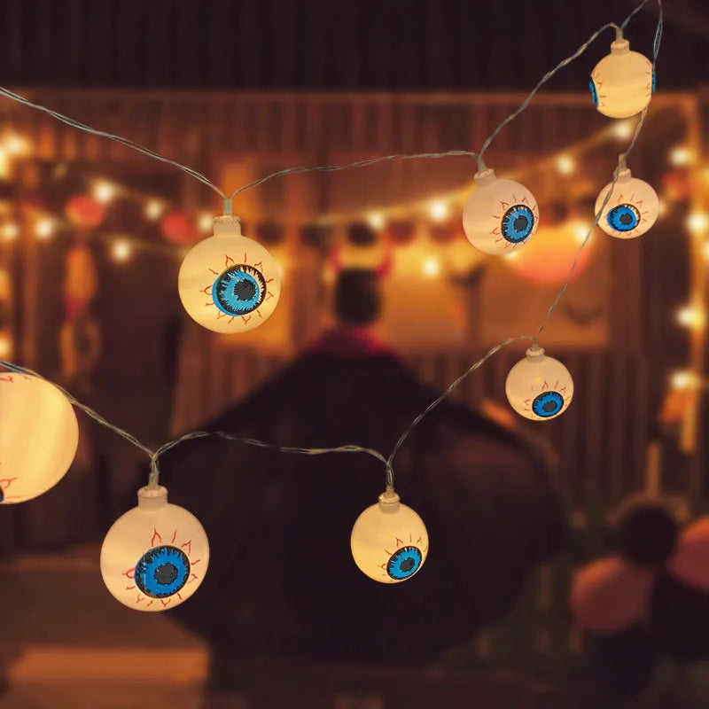 Guirlande lumineuse œil d’Halloween tendance