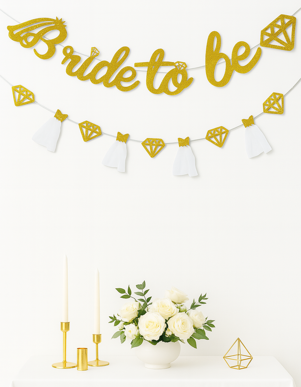 Guirlandes Dorées à Paillettes EVJF