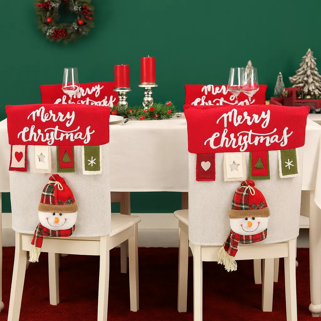 Housse de Chaise 3D Bonhomme de Neige