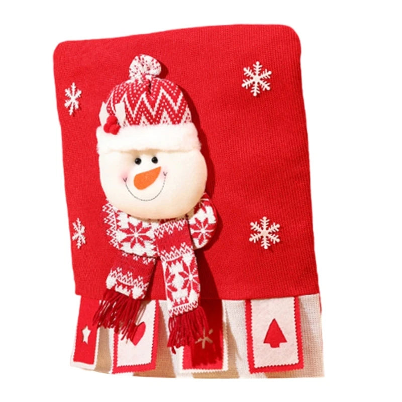 Housse de Chaise Bonhomme de Neige 3D Design