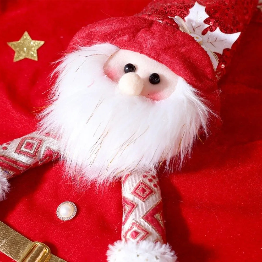 Housse de Chaise Noël Cadeau Blanc Traditionnel