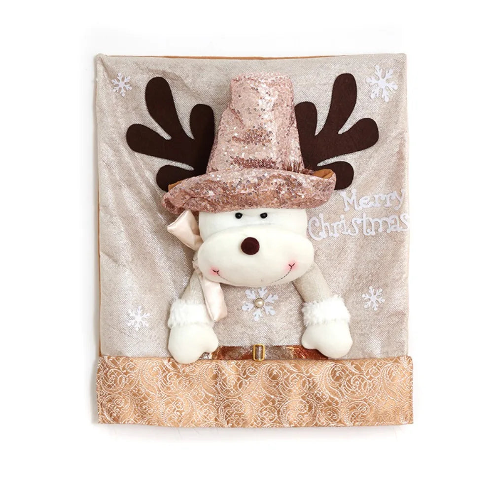 Housse de Chaise Noël Elégante 3D