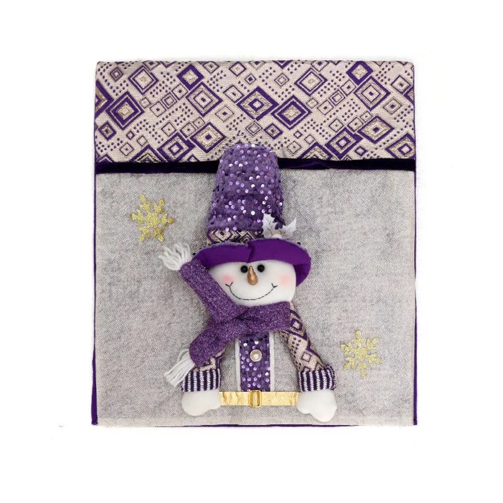 Housse de Chaise Noël Violette