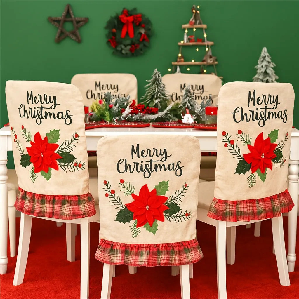Housse de Chaise Noël Élégante