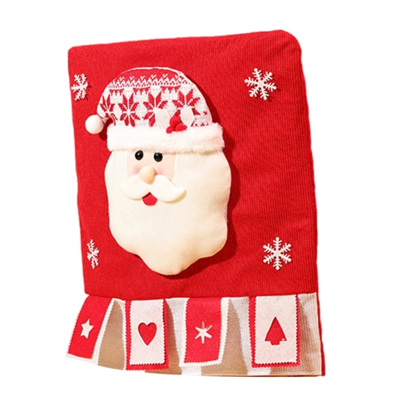 Housse de Chaise Père Noël en Relief Design