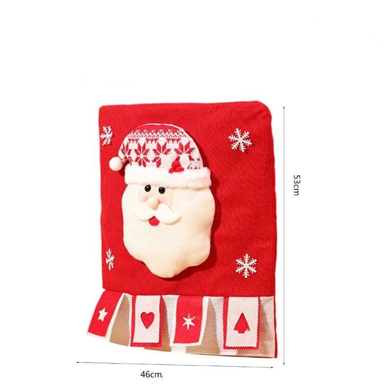 Housse de Chaise Père Noël en Relief dimension