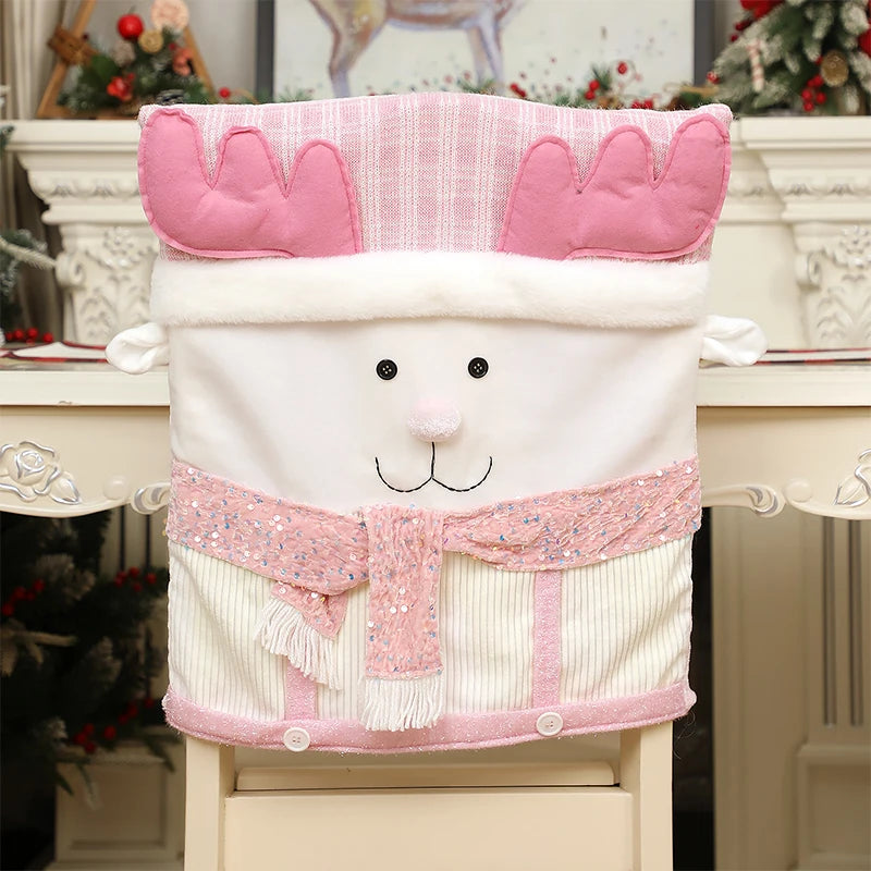 Housse de Chaise Rose Noël Design