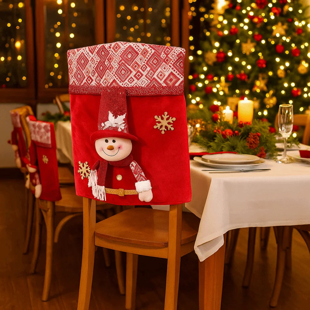 Housse de Chaise Rouge 3D