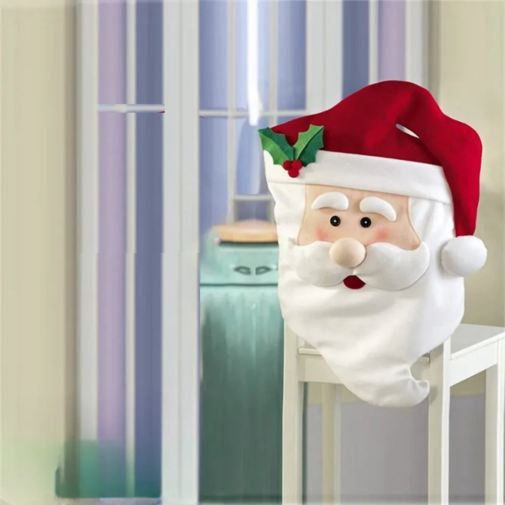 Housse de Chaise Stylée Père Noël Mignon