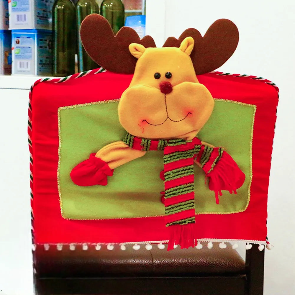 Housse de Chaise Stylée Petit Cerf Noël Adorable