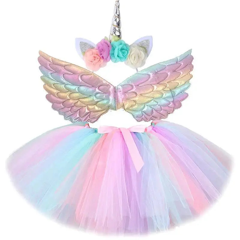 Jupe Tutu et Accessoires Licorne Complet