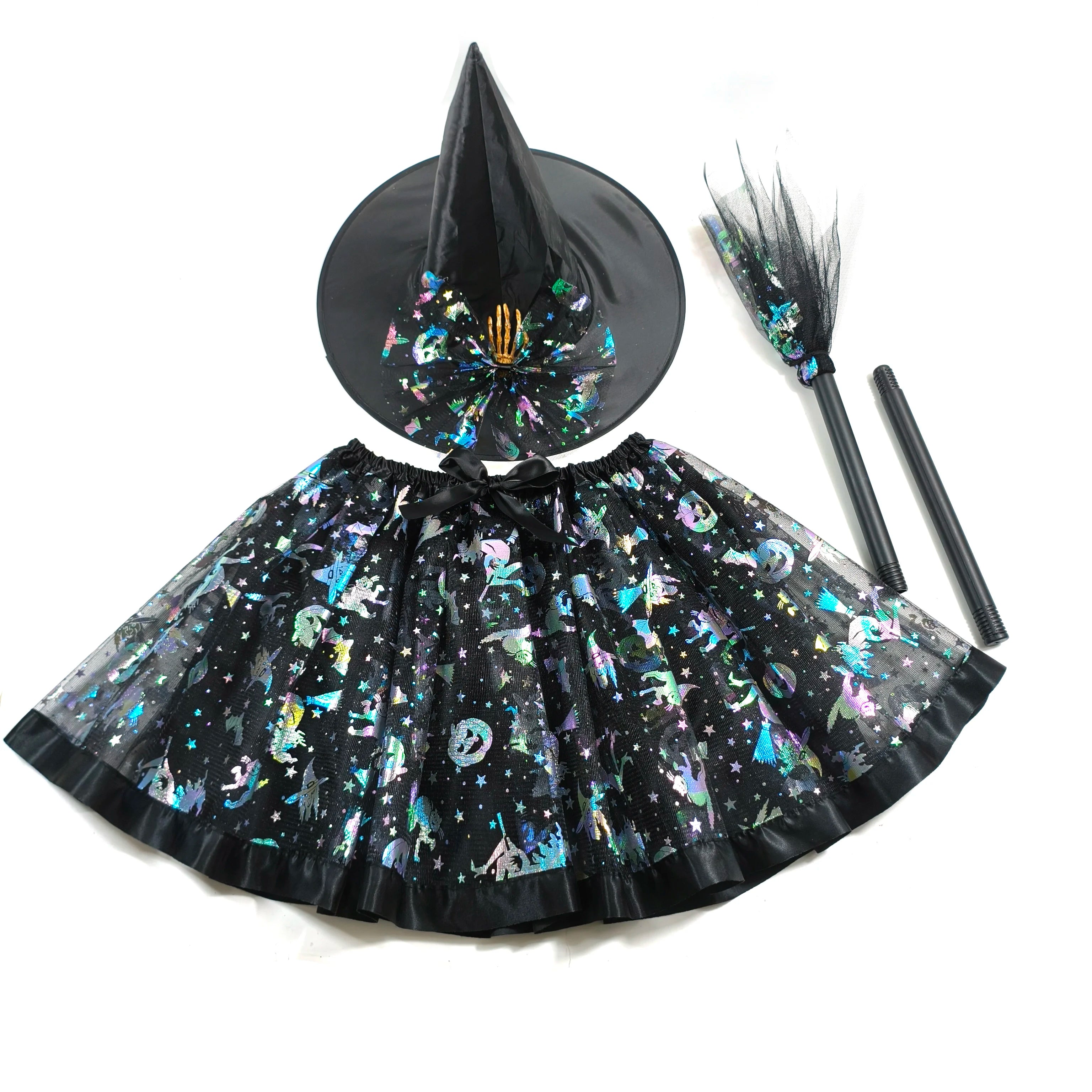 Jupe et Accessoires Sorcière Noire Stylé